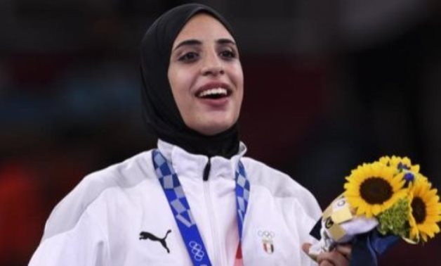 Egyptian Armed Forces congratulated Feryal Ashraf, the Olympic Champion of Karate, after she won the gold medal at the Tokyo 2020 Olympic Games.