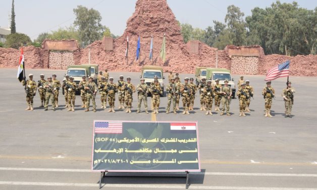 Egypt’s paratroopers and commandos conclude a joint training that involved the US troops with the aim of countering terrorism – Egyptian military spokesman