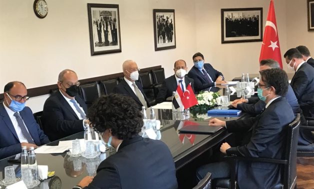 Second round of exploratory consultations aimed at normalizing relations between Egypt and Turkey, and that were held in Ankara on September 7-8. Press Photo 
