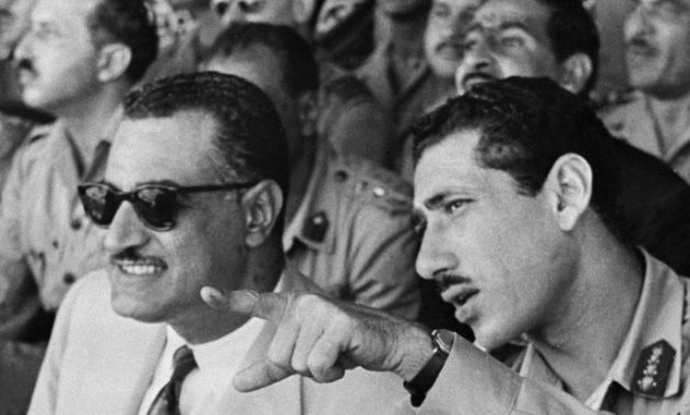 Abdel Hakim Amer [R] with former Egyptian President Gamal Abdel Nasser - Teller Report