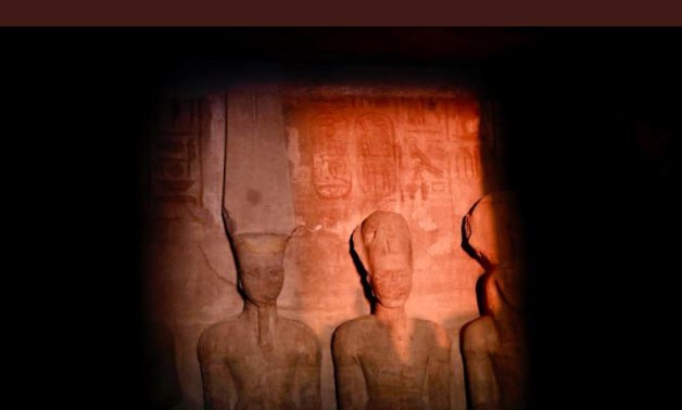 solar alignment at Abu Simbel temple.