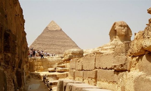 FILE - Giza Pyramids Archaeological Area