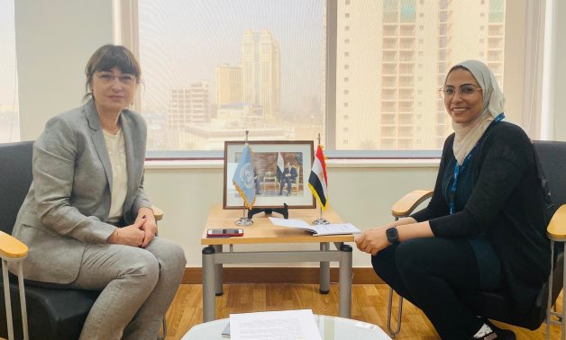 Shot from interview with Elena Panova, UN Resident Coordinator in Egypt
