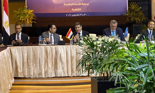 File- Libya's 5+5 commission meeting kicks off in Cairo- press photo