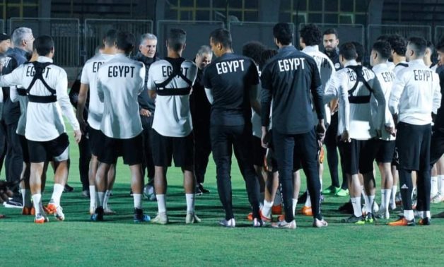 File- Egypt national team during Tuesday's training session 