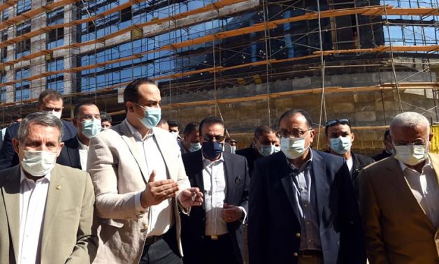 Egyptian Prime Minister Moustafa Madbouli visites the Suez Medical Complex- press photo