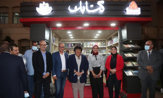 Egypt's Minister of Culture Inas Abdel Dayem inaugurates 1st outlet of "Your Book Kiosk" in Egypt's Opera House - Min. of Culture