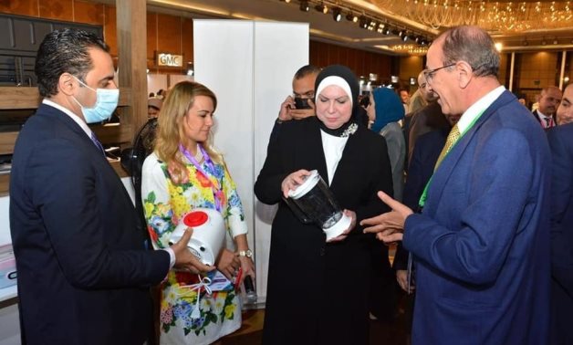 Press photo of Minister of Trade at HATS Egypt Exhibition