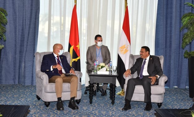 Head of Egypt’s Administrative Control Authority (ACA) Hassan Abdel Shafi meets with Angolan Minister of Justice and Human Rights Francisco Manuel - ACA