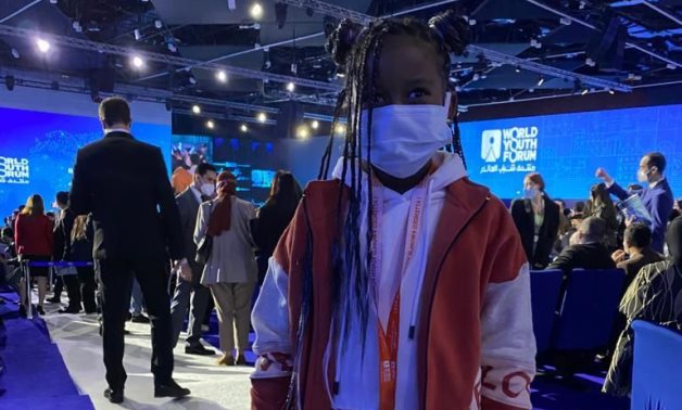 Jana, a Nubian girl, attend the World Youth Forum upon an invitation from Sisi