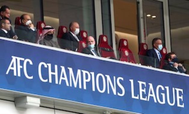 Gianni Infantino in the stands during the AFC Champions League final REUTERS/Ibraheem Al Omari/File Photo