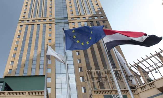 Egypt and European Union flags raised on EU premises in Egypt – Flickr/European External Action Service