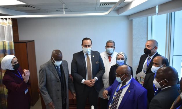 African ambassadors visiting Egyptian hospitals in Luxor 