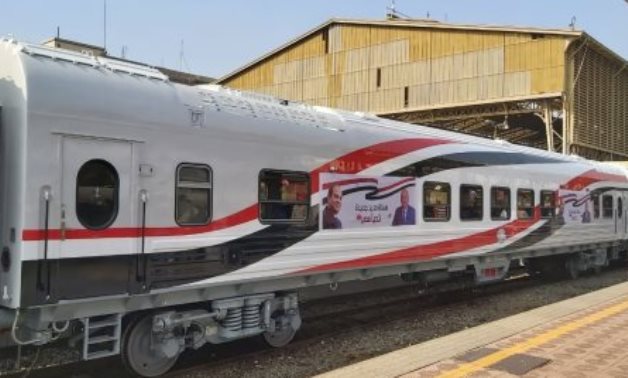 FILE - Transmashholding railcar upon delivery in Alexandria Port 