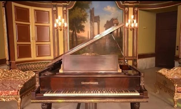 Luxurious Piano in Mohammad Ali Pasha Palace in Shubra - social media