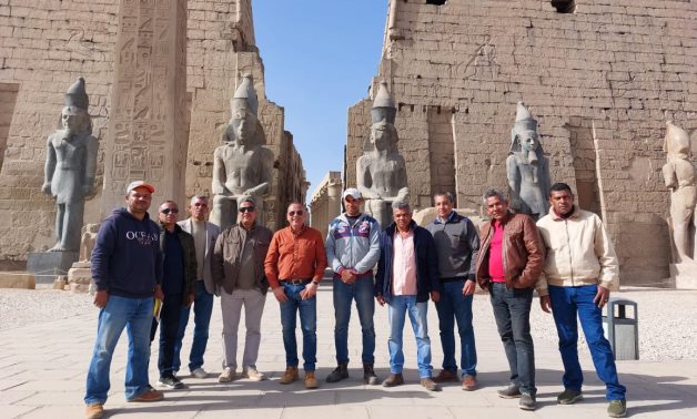 Waziri at the Luxor Temple - Press photo
