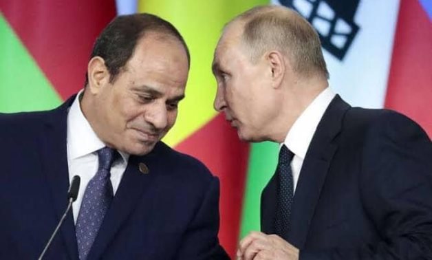 FILE - President Abdel Fatah al-Sisi and Russian counterpart Vladimir Putin – Press Photo