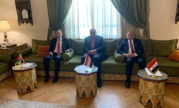 Egypt, Jordan, Iraq’s FMs hold tripartite meeting to discuss international, regional issues  - Egyptian Foreign Ministry 