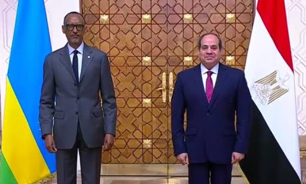 Egyptian and Rwandan presidents Abdel Fatta al-Sisi and Paul Kagame