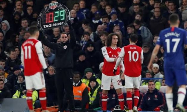 Stamford Bridge, London, Britain - January 21, 2020 Arsenal's Matteo Guendouzi comes on as a substitute to replace Mesut Ozil Action Images via Reuters/Paul Childs