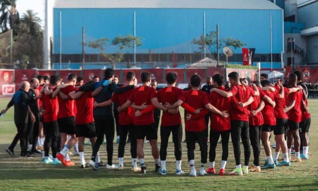 Al Ahly's main training session on Friday at El Tetsh, photo courtesy of Al Ahly Facebook account 