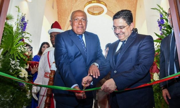 Egypt’s Foreign Minister Sameh Shoukry and his Moroccan counterpart, Nasser Bourita, inaugurate the new Egyptian embassy headquarters in Rabat – Moroccan Foreign Ministry