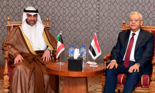 Egyptian Speaker of the House of Representatives Dr. Hanafi Jabali meets with Speaker of the Kuwaiti National Assembly Marzouq Al-Ghanim- Khaled Meshaal