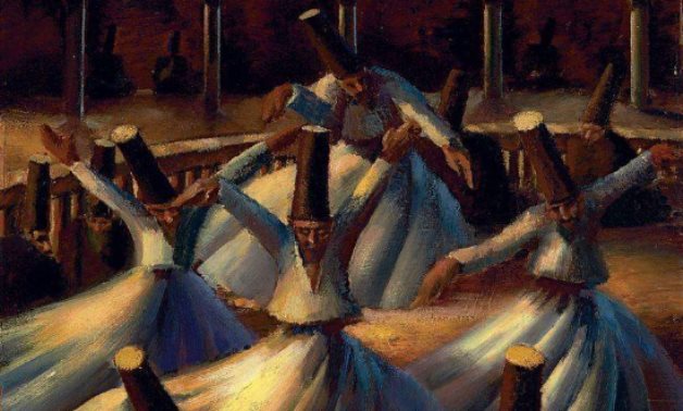 "Dervishes" by Egypt's Mahmoud Said - social media