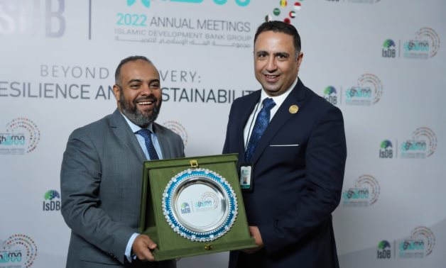 Head of the Media, Communication and Marketing Sector at the IsDB, Thamer Baazim, and Media Adviser to the Ministry of Planning and Economic Development, Mohamed Al-Uqbi