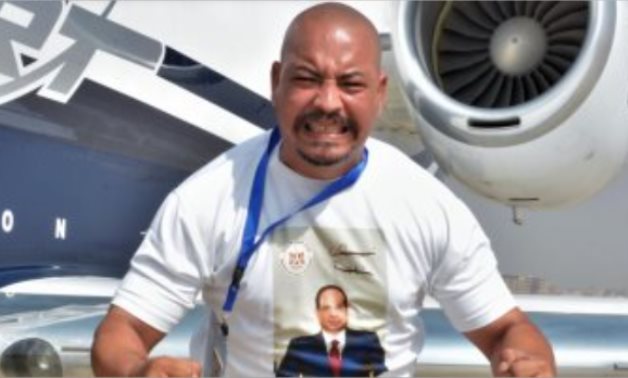 Egyptian Mahmoud Lala competes for Guinness’s ‘strongest jaw in the world’ by pulling 14 ton-plane using his teeth