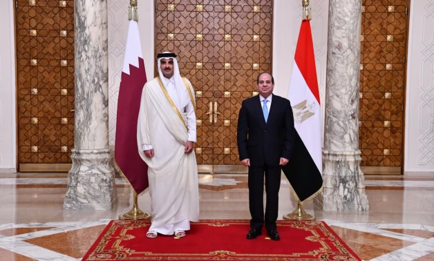 Egypt’s president receives Qatar’s emir at Cairo’s Ittihadiya Palace – Egyptian Presidency