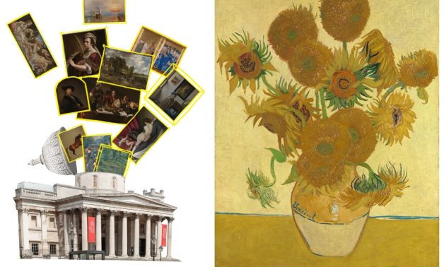 The National Gallery in London is home to Van Gogh’s greatest Sunflower paintings, truly a “national treasure” – CC The National Gallery, London