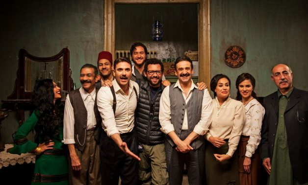 File: Ahmed Al Morsy with the cast of Kira & El Gin.