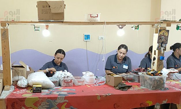 Ladies working at first factory of household appliances in Sohag