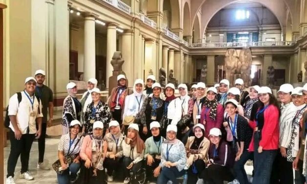 The youth presenting the guided tours in a group photo - Min. of Tourism & Antiquities 