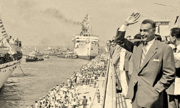 File Photo: In 1956, the late president Gamal Abdel-Nasser nationalized the Suez Canal and henceforth it has been run by Egypt’s Suez Canal Authority. (Ahram)