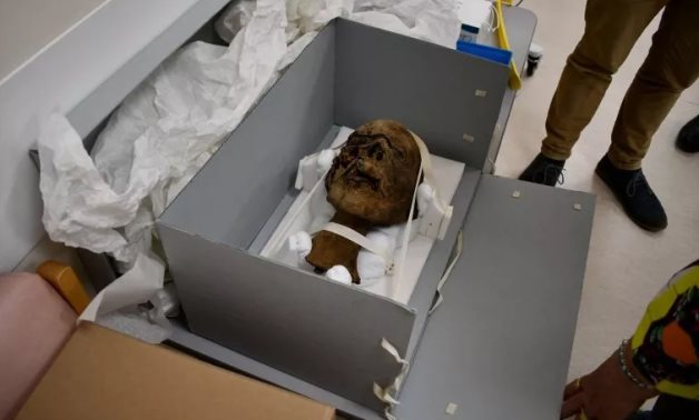 The head which is at least 2,000 years old, was thought to have been brought to the U.K. from Egypt as a souvenir in the 19th century and given to the owner in the early 20th century.SIMON GALLOWAY, SWNS/ZENGER