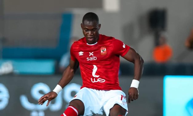 Dieng in action during the game, photo courtesy of Al Ahly SC 