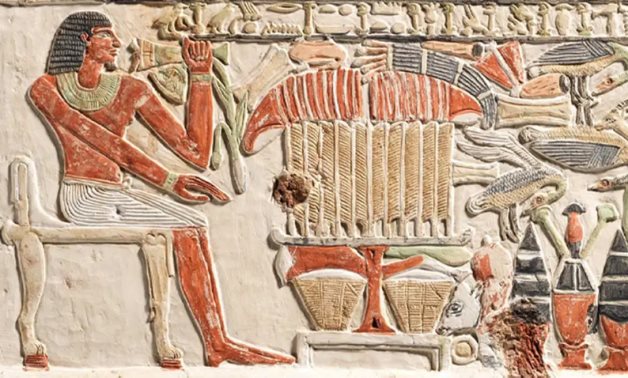 Detail of False Door of the Royal Sealer Neferiu, 2150-2010 BC, via The Metropolitan Museum of Art, New York