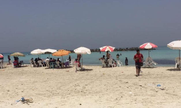 FILE - Al-Nakheel (Palm) beach- Photo courtesy of Al-Nakheel beach of Agami’ 6 October Facebook page