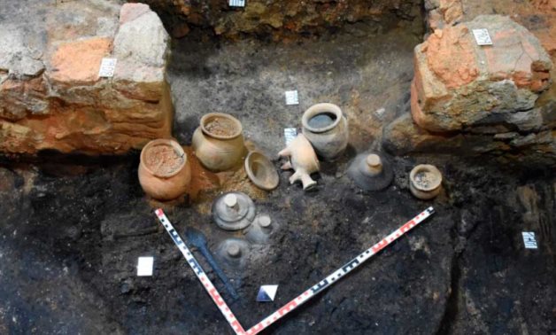 Ceramic vessels recovered from medieval burgher kitchen. Source: František Kolář / National Heritage Institute