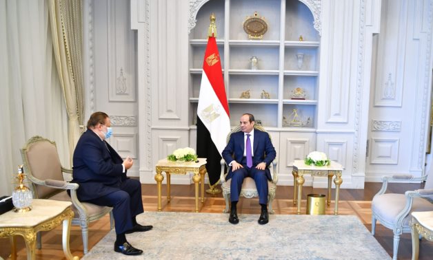 President Sisi with Hassan Abdullah - Press photo