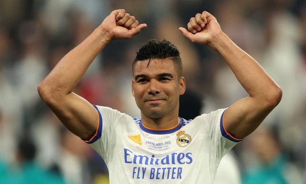 Real Madrid's Casemiro celebrates after winning the Champions League REUTERS/Molly Darlington