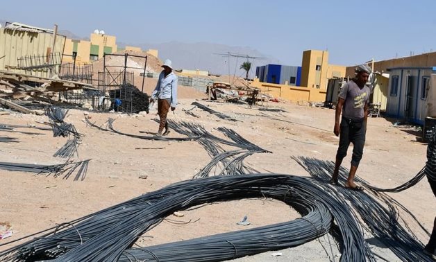 File- Construction work in Sharm el Sheikh in preparation for the COP- photo from the South Sinai Governorate