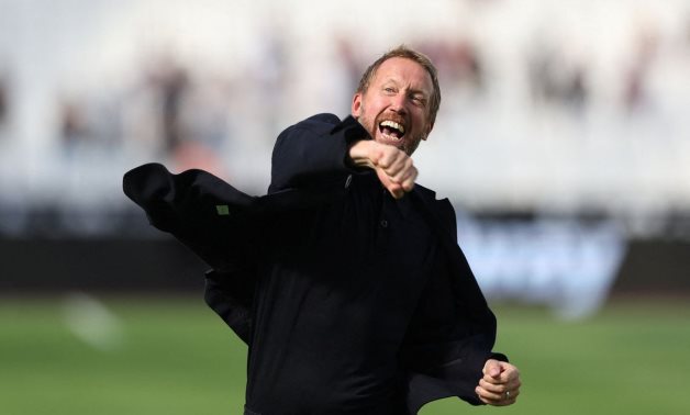 Brighton & Hove Albion manager Graham Potter celebrates after the match Action Images via Reuters/Matthew Childs/Files