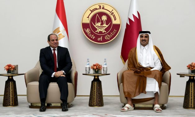 President Sisi and Emir Tamim Al Thani