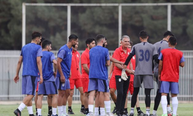 The head coach of the Iranian national football team, Carlos Queiroz, attends the Iranian team training at Azadi training camp in Tehran, Iran. Majid Asgaripour/WANA (West Asia News Agency) via REUTERS