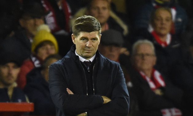 Aston Villa manager Steven Gerrard looks on REUTERS/Peter Powell