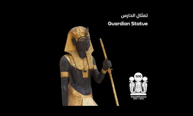 Tutankhamun's Guardian Statue - photo via Min. of Tourism & Antiquities  