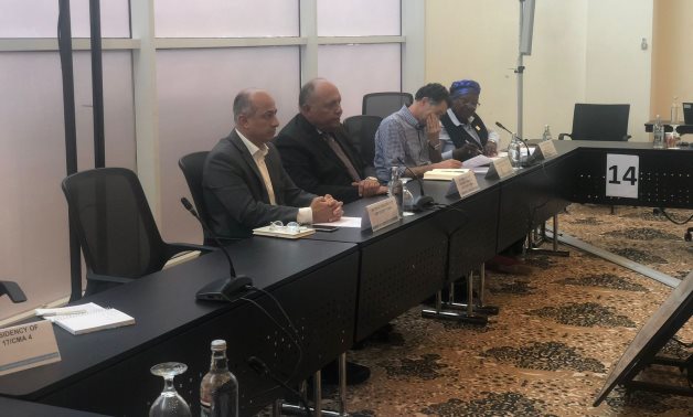 Meeting of President-Designate of COP 27 Sameh Shokry and members of UNFCCC bureau in Sharm El Sheikh, Egypt. November 4, 2022. Press Photo
